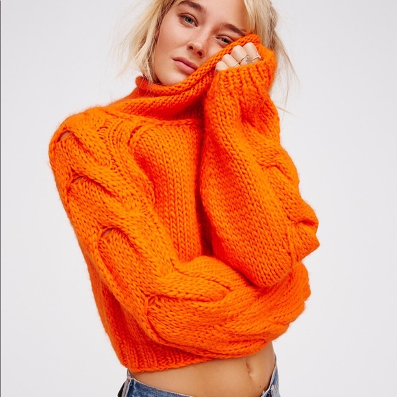 Free People Sweaters - FREE PEOPLE *RARE* soft alpaca cropped roll neck